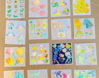 Vintage Sandylion Pearly Stickers, Collectible Lot