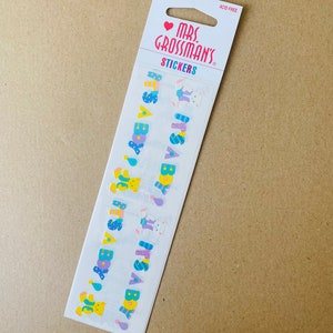 3strips* Vintage Mrs. Grossman’s it’s a boy! Sticker NIP