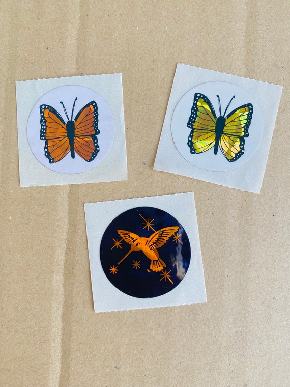 Vintage Prismatic Butterfly and Hummingbird Mini Mod Lot of  display picture 1