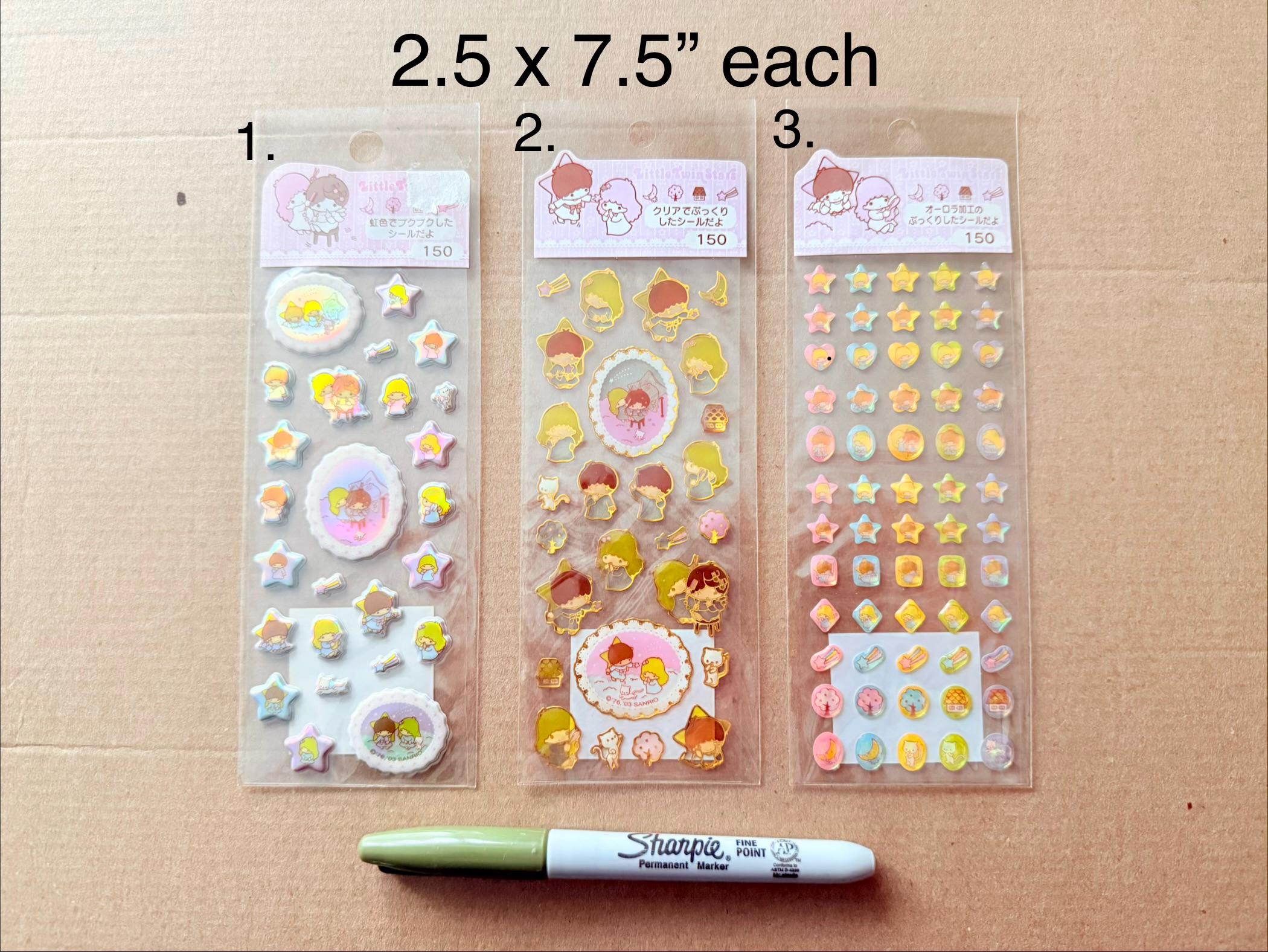 Lala Sticker Label Sanrio Kiki Lala LTS Little Twin Stars Stickers You Choose Holographic ...