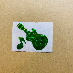 Vintage Sandylion groene prismatische gitaarsticker mod