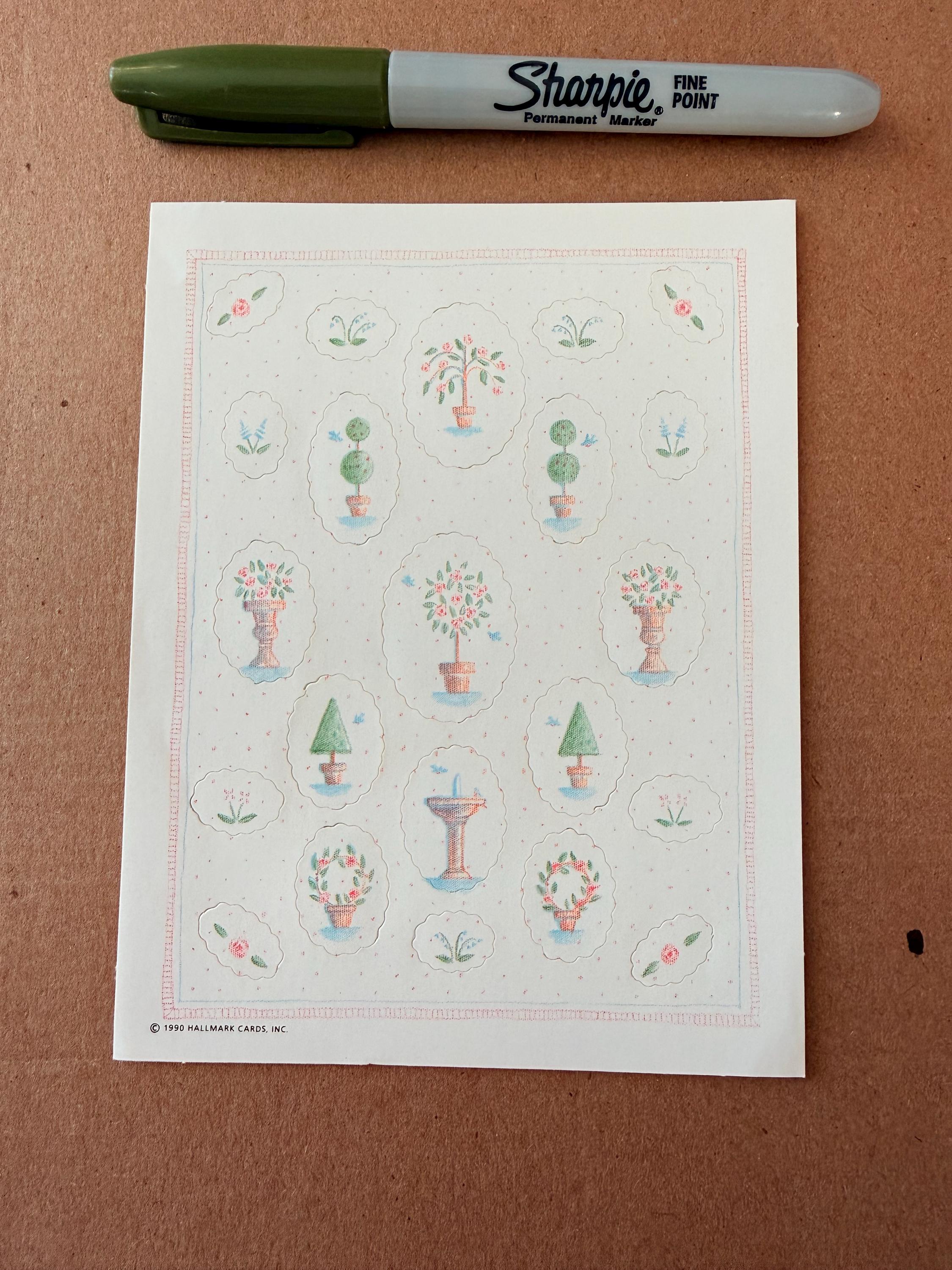 Lot of Vintage Hallmark Stickers Sheets - Etsy