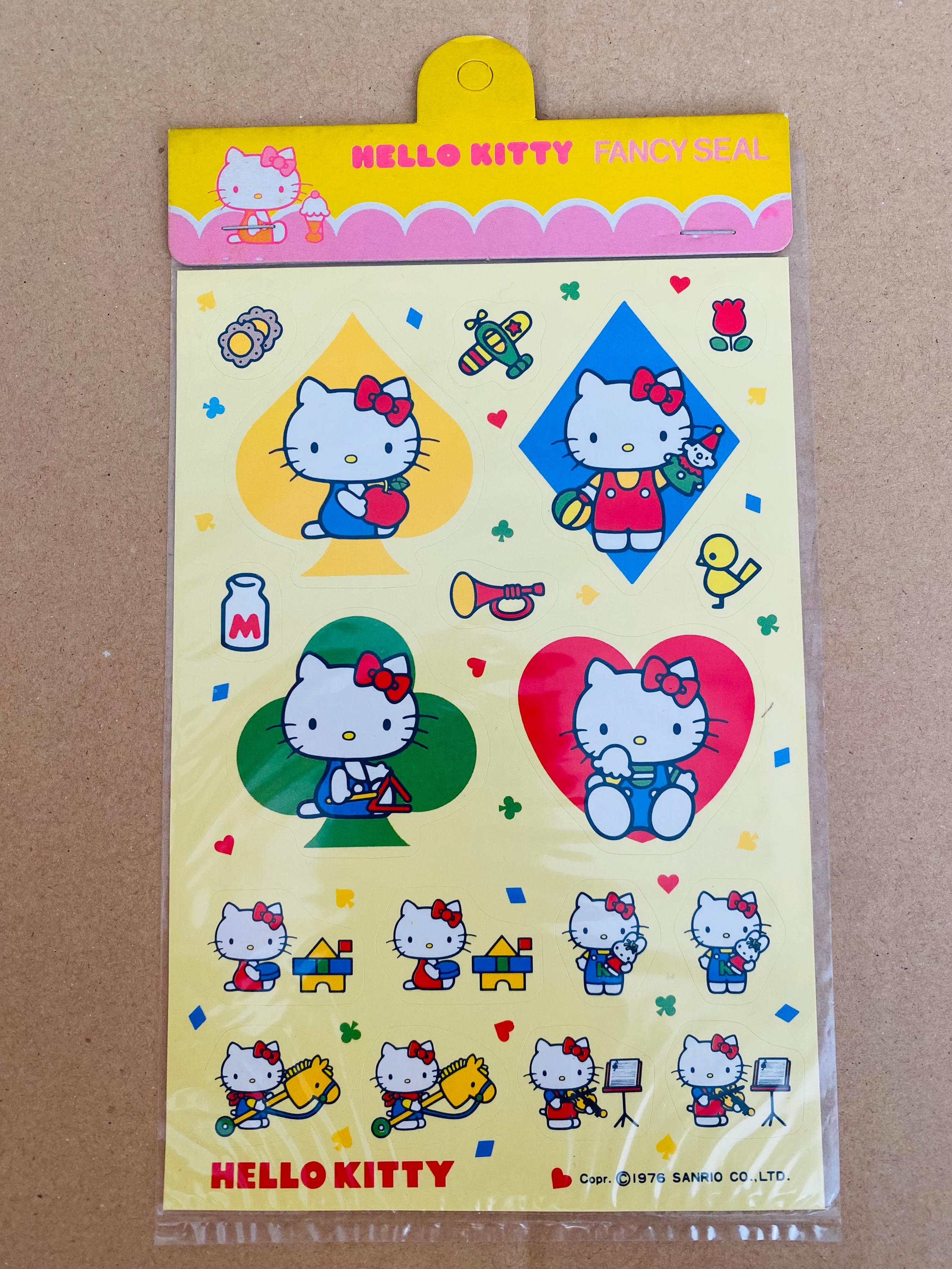 ヴィンテージ サンリオ ハローキティ 1976 ファンシーシール 新品未