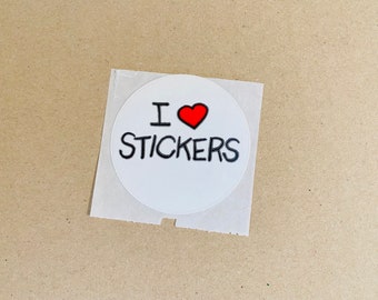 Vintage Russ lovable ‘I love sticker’ sticker