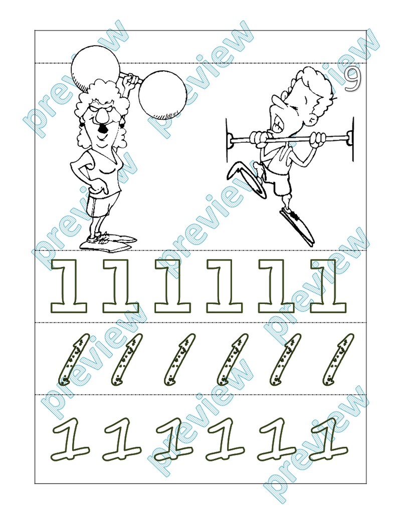 Download Bodybuilding coloring book for kids 58 coloring pages | Etsy