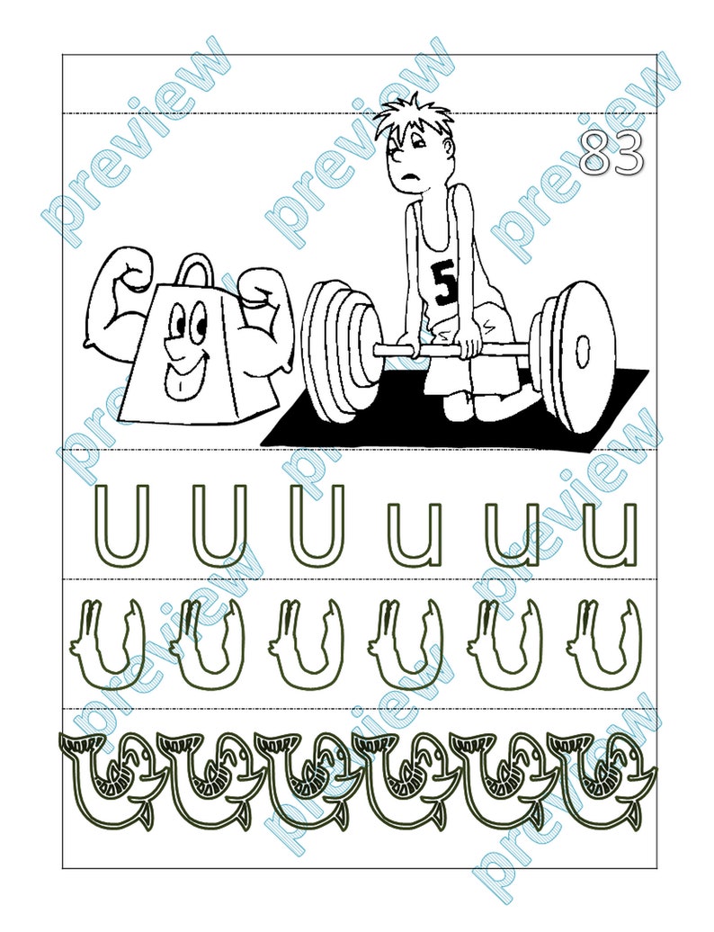 Download Bodybuilding coloring book for kids 58 coloring pages | Etsy