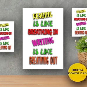 Citazioni per l&#39;aula, stampe poster digitali. -DOWNLOAD INSTANT- 8x10 e 24x36.