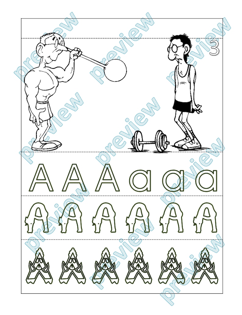 Download Bodybuilding coloring book for kids 58 coloring pages | Etsy
