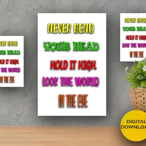 Citazioni per l&#39;aula, stampe poster digitali. -DOWNLOAD INSTANT- 8x10 e 24x36.