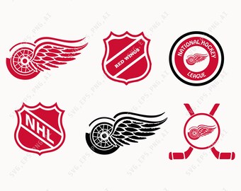 Red wings logo | Etsy