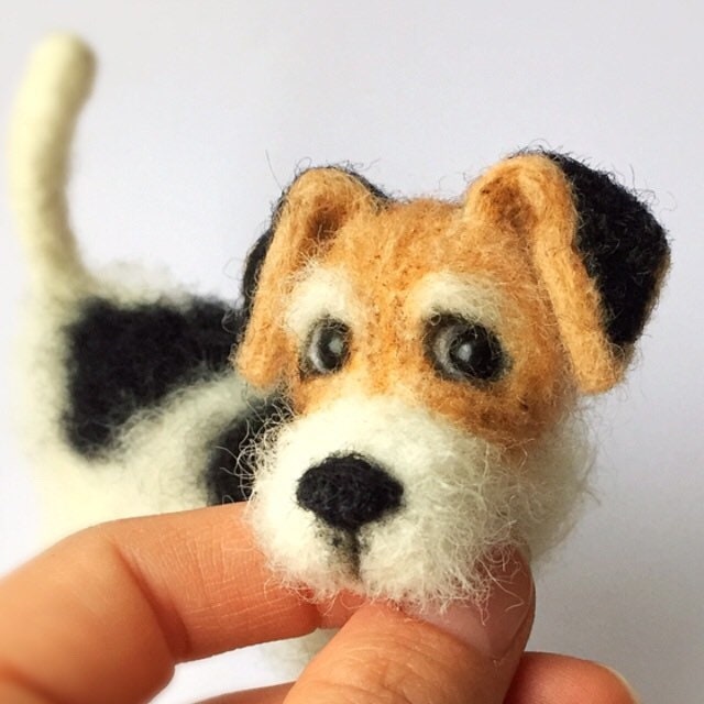 Auf Bestellung / Hund Nadel gefilzt Hund Filzen Wolle Nadel Etsy