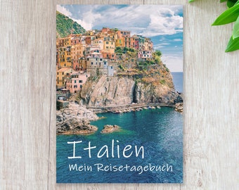 Reisetagebuch zum Ausfüllen Italien Sizilien | Journal schreiben Tagebuch mit viel Abwechslung | Reisegeschenk persönlicher Reiseführer