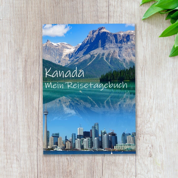 Reisetagebuch Kanada zum Selberschreiben | Tagebuch mit viel Abwechslung und tollen Fotos | gestalte deinen pers. Reiseführer | Calmondo
