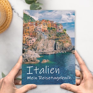 Travel diary to fill out Italy Sicily | Write a journal diary with lots of variety | Travel gift personal travel guide