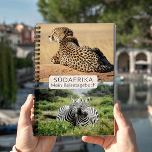 Südafrika Reisetagebuch | interaktives Tagebuch Südafrika Geschenk für Reise | Reisebuch Travel Book mit Reiseplanung Zitate Fotos uvm. | A5