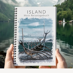 Reisetagebuch Island | Notizbuch Tagebuch für Island Urlaub | Achtsamkeitsbuch mit Reiseplanung und viel Abwechslung | DIN A5 | Calmondo