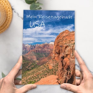 USA travel diary for writing yourself | America diary with lots of variety, great photos, and much more | B-stock (new with variations) - Calmondo