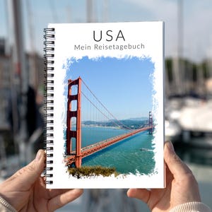 USA Reisetagebuch zum Ausfüllen für 3 Wochen | abwechslungsreiches Travelbook Reisebuch Reisegeschenk Amerika Tagebuch | DIN A5 | Calmondo
