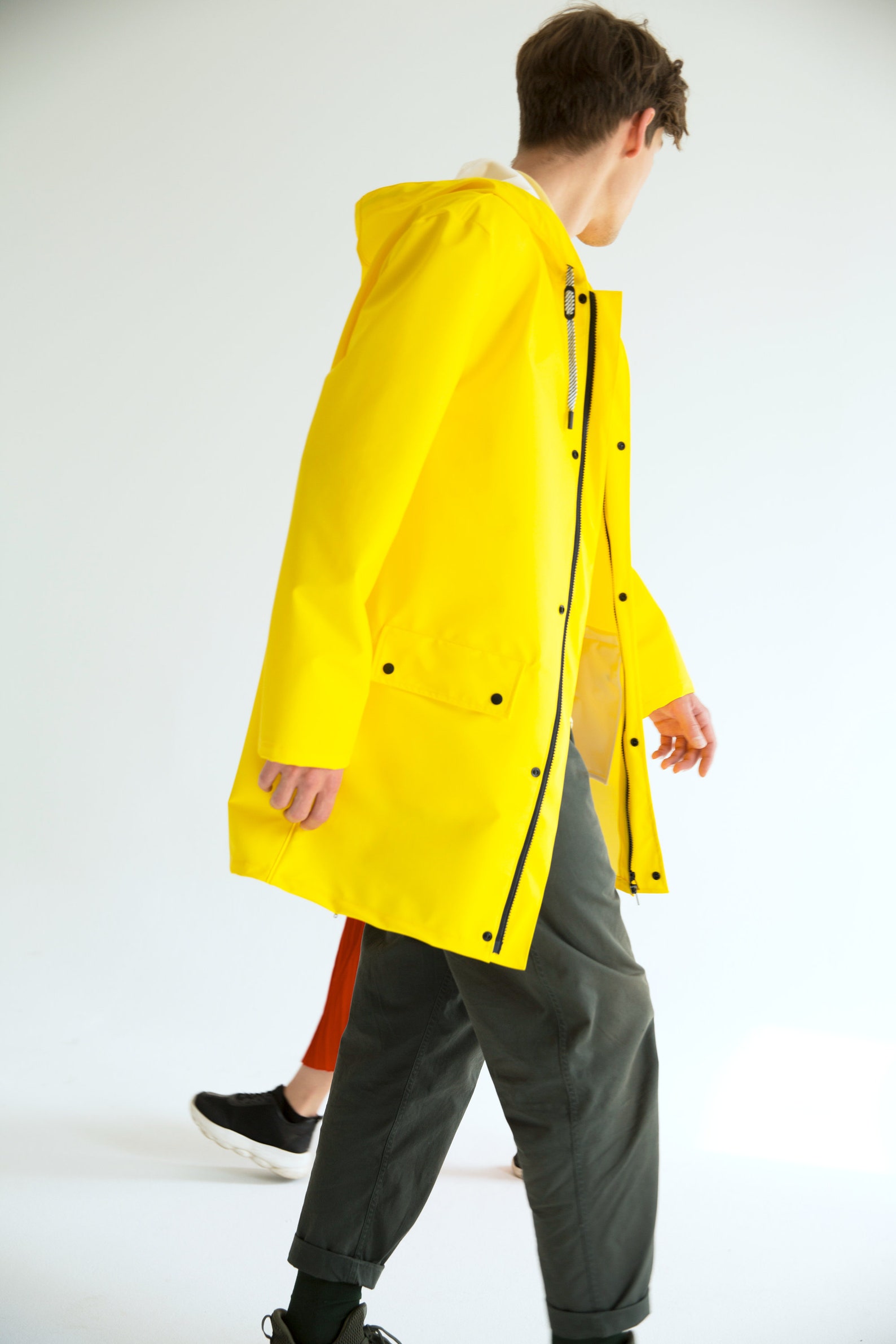 Men Classic Yellow Raincoat Etsy