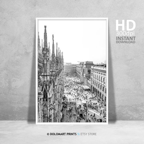 Amsterdam Print Black and White Amsterdam Wall Art Travel Etsy