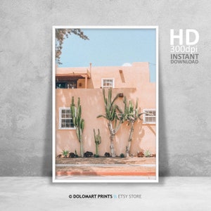 Southwestern Decor, Desert Wall Art, Burnt Orange Prints, Printable Wall Art, Desert Boho Art Poster, Arizona Desert Print Rustic Wall Art