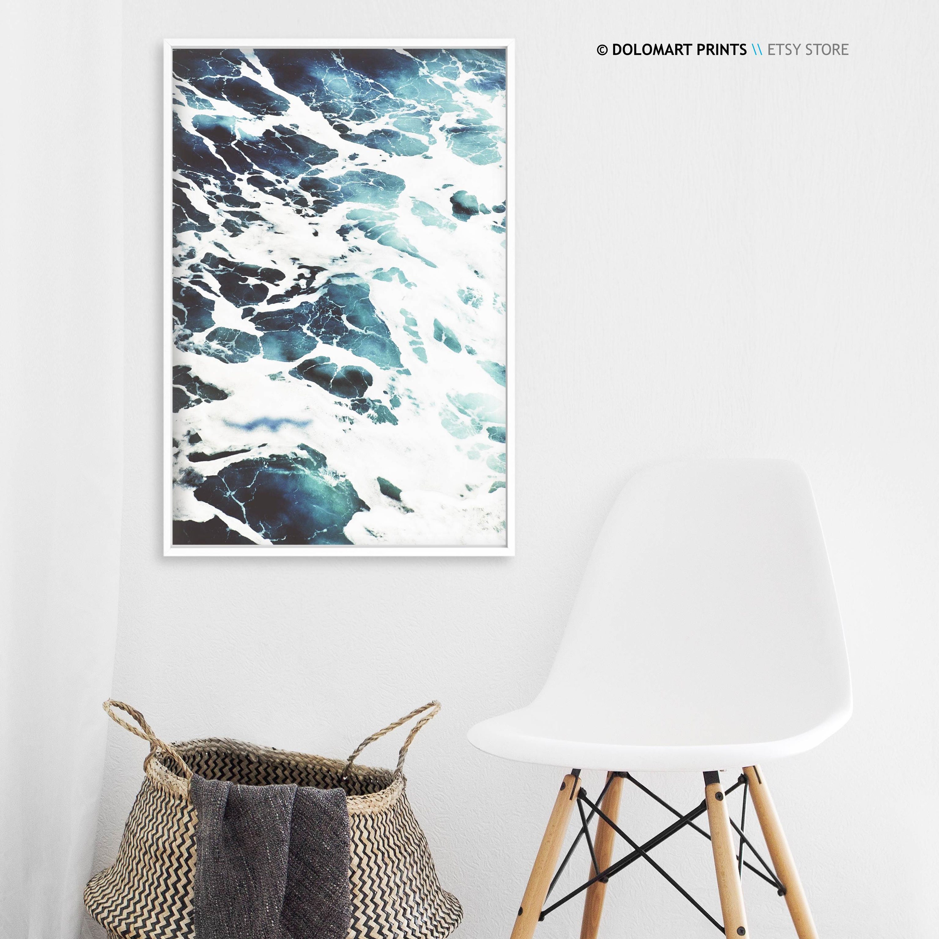 Modern Beach Wall Art Coastal Wall Decor Scandinavian Art Etsy