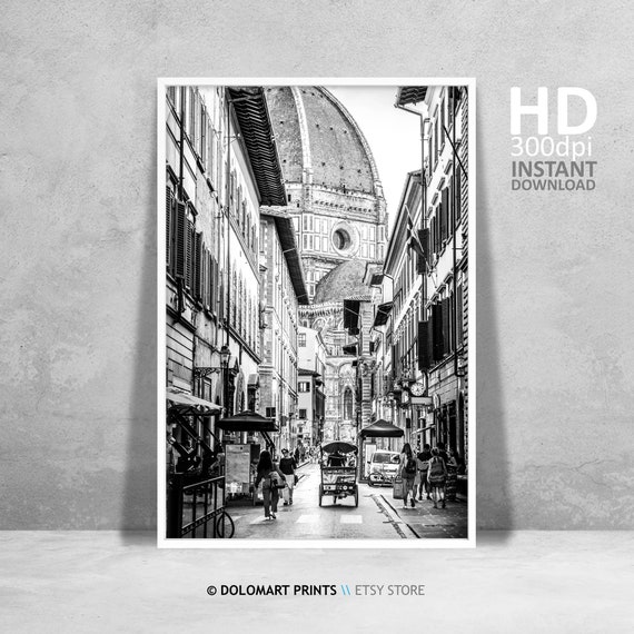 Florence Architecture Photography Print, Italy Travel Poster (Digital Download)