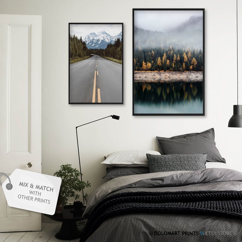 Mountain Road Photography Print, Nordic Landscape Poster (Digital Download) image 5