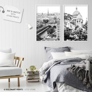 Paris Architecture Print, Black and White Photography, Eiffel Tower (Digital Download) image 6
