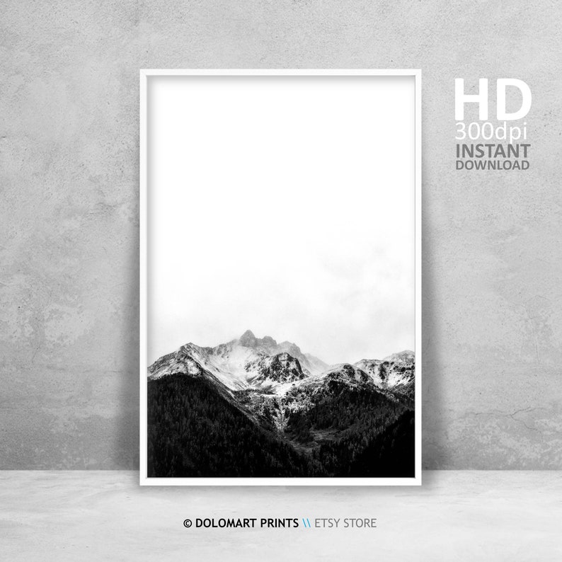 Mountains Print Mountains Art Mountains Photo Modern Art Etsy