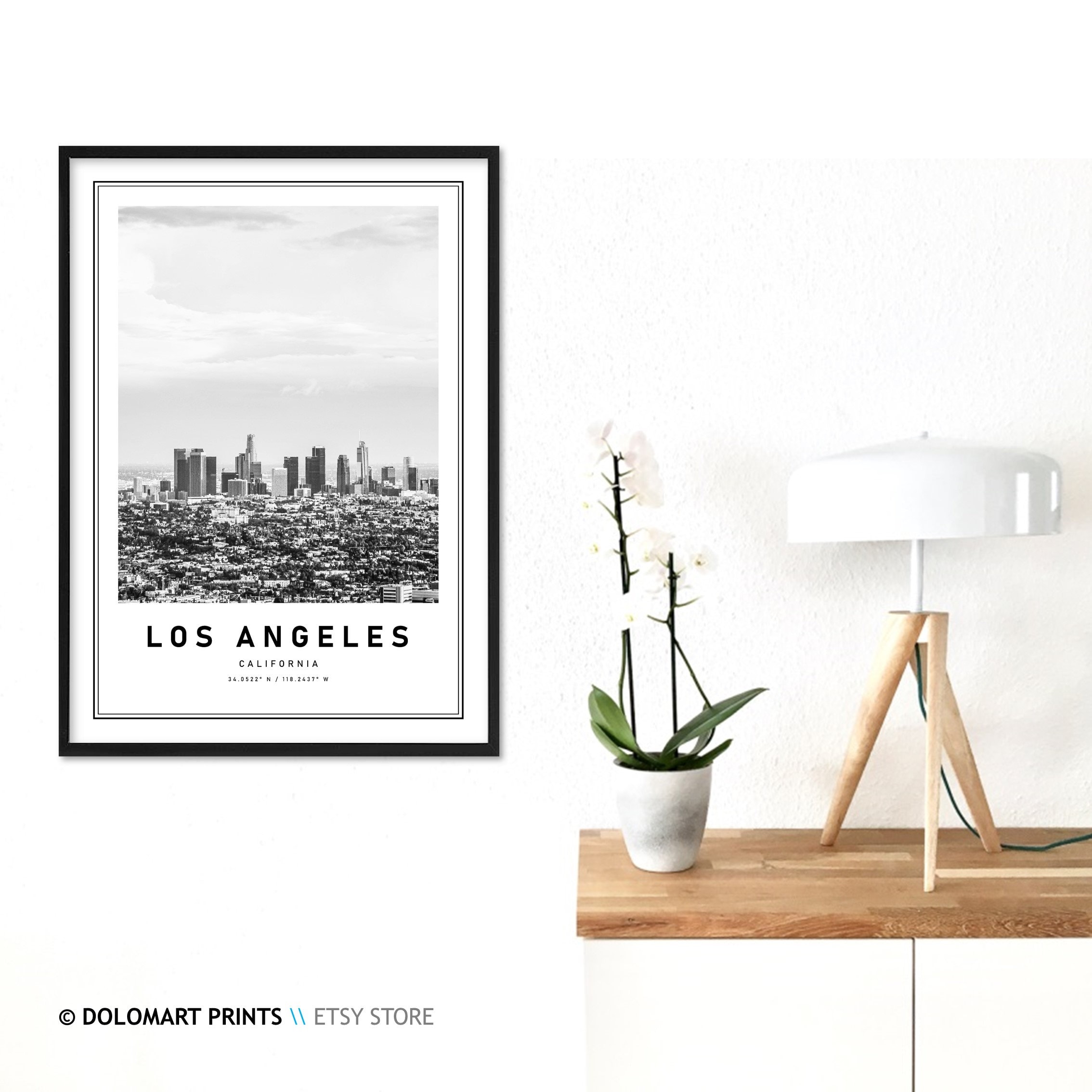 Los Angeles Print LA Poster Printable Wall Art Decor | Etsy