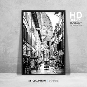Impressão fotográfica da arquitetura de Florença, pôster de viagem para a Itália (download digital) imagem 2