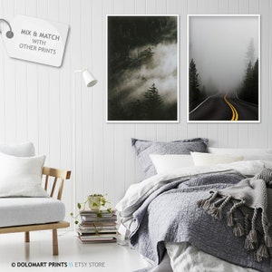 Misty Forest Print, Nordic Landscape Photography (Digital Download) image 6