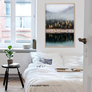 Neblige Wald Landschaft Print Set, Minimal Natur Fotografie (Digitaler Download) Bild 7