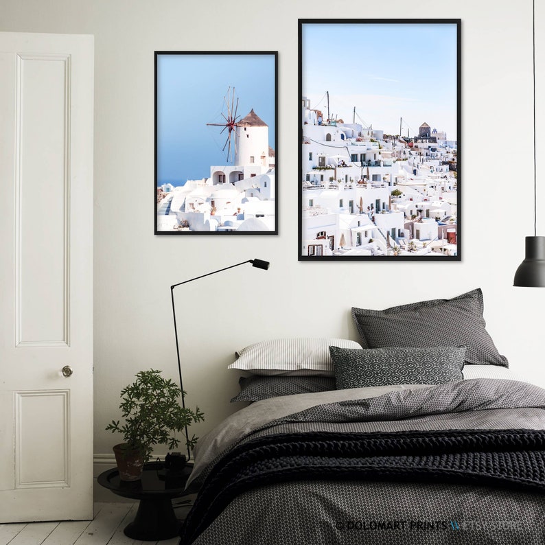 Greece Santorini Prints Gallery Set of 3 Printables Download | Etsy
