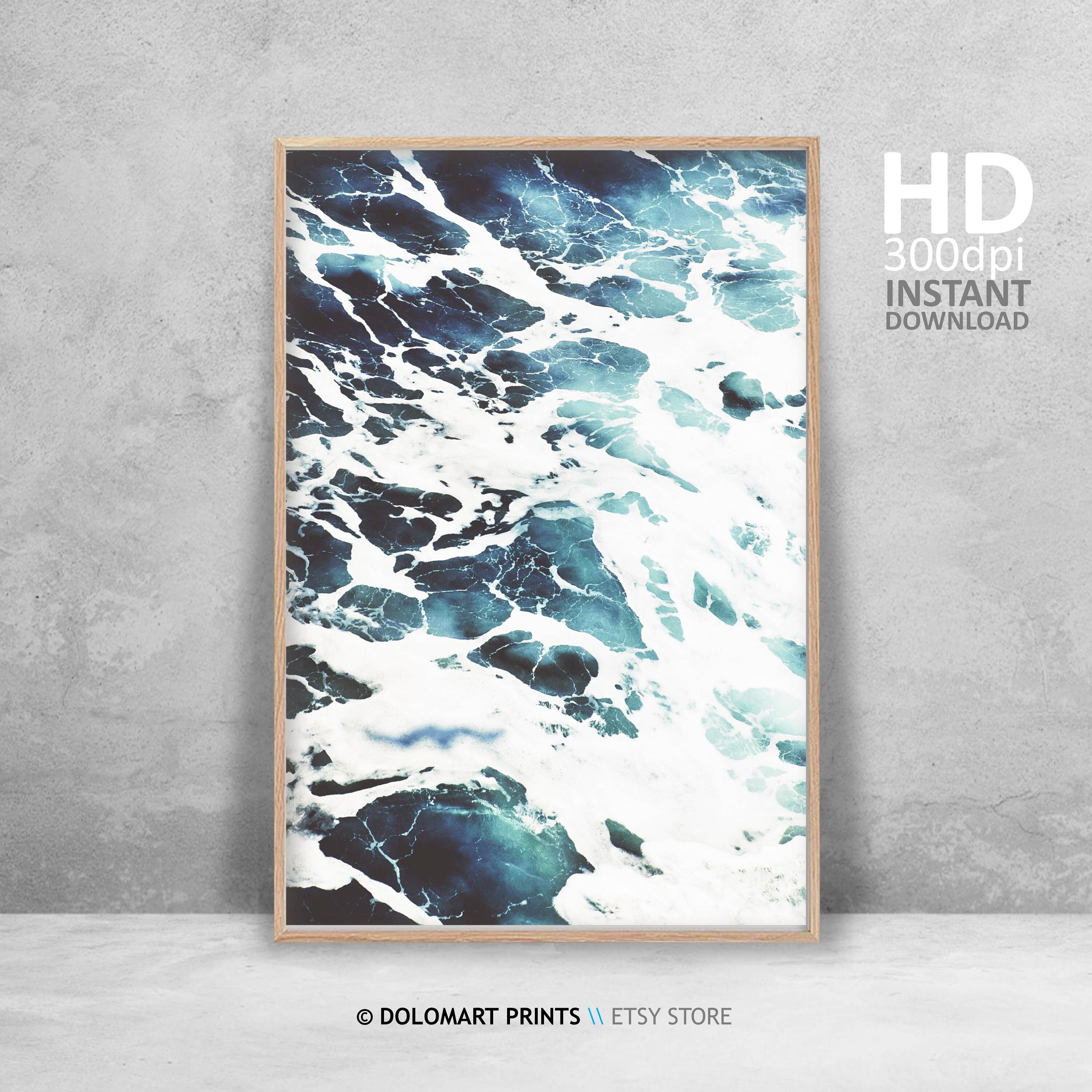 Modern Beach Wall Art Coastal Wall Decor Scandinavian Art Etsy