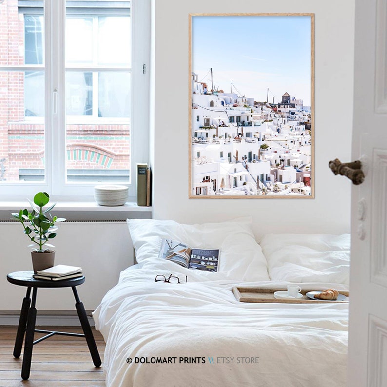 Santorini Greece Photography Print Set, Coastal Wall Art (Digital Download) image 8