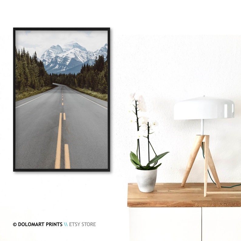 Mountain Road Photography Print, Nordic Landscape Poster (Digital Download) image 8