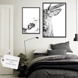 Deer Portrait Print, Wilderness Photography, Animal Poster (Digital Download) image 5