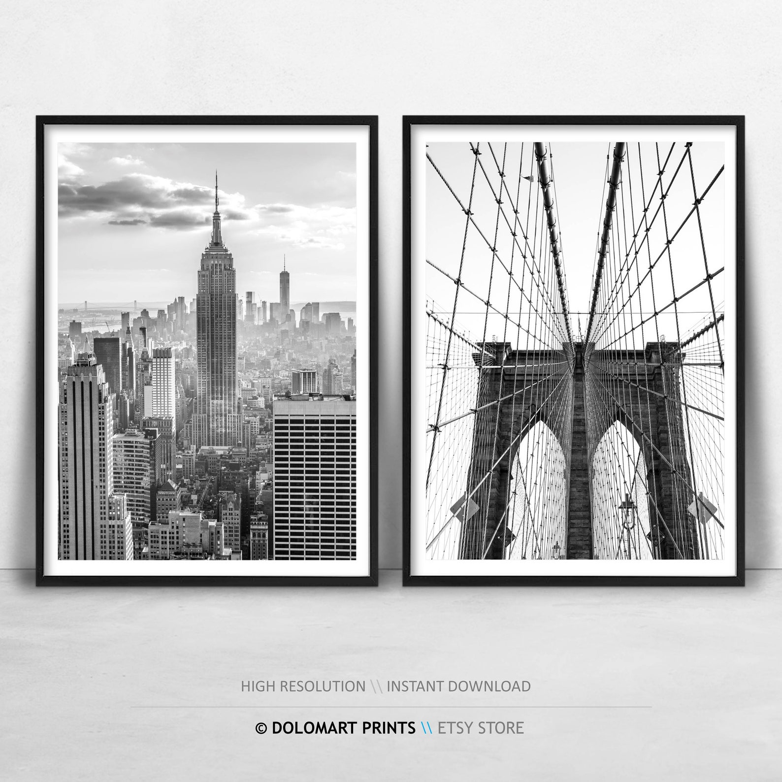 New York Prints New York Black and White Photo Prints Set of Etsy Canada