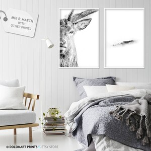 Deer Portrait Print, Wilderness Photography, Animal Poster (Digital Download) image 6