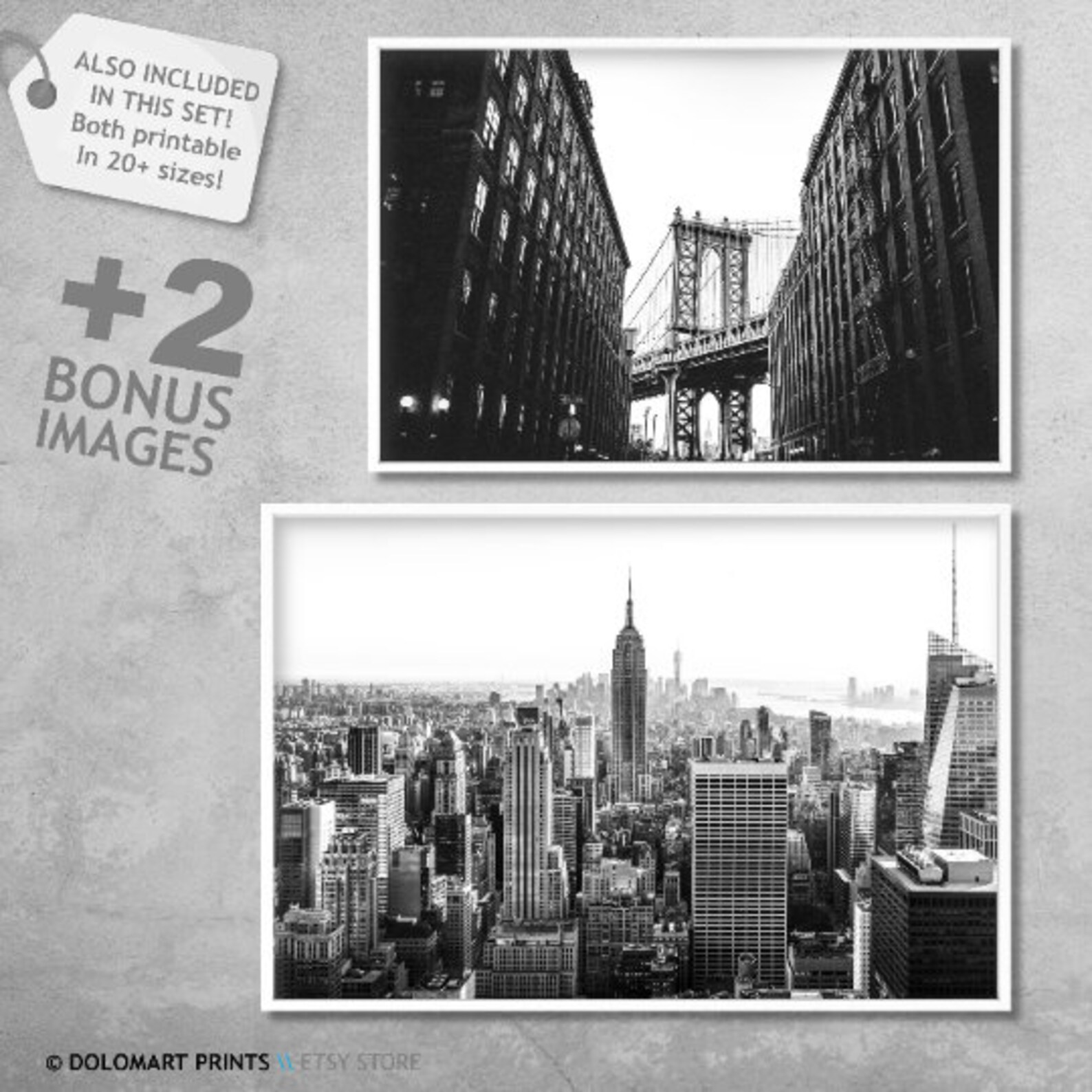 New York Prints New York Black and White Photo Prints Set of Etsy Canada