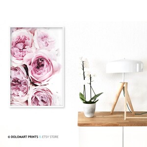 Pink Peonies Floral Photography Print, Minimalist Decor (Digital Download) image 9