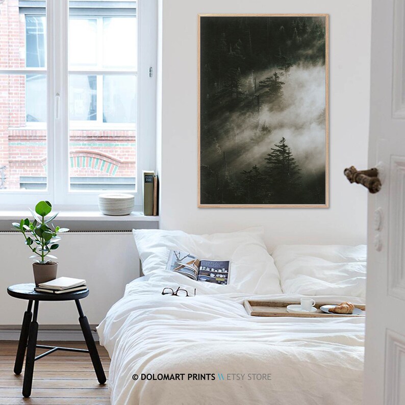 Misty Forest Print, Nordic Landscape Photography (Digital Download) image 7