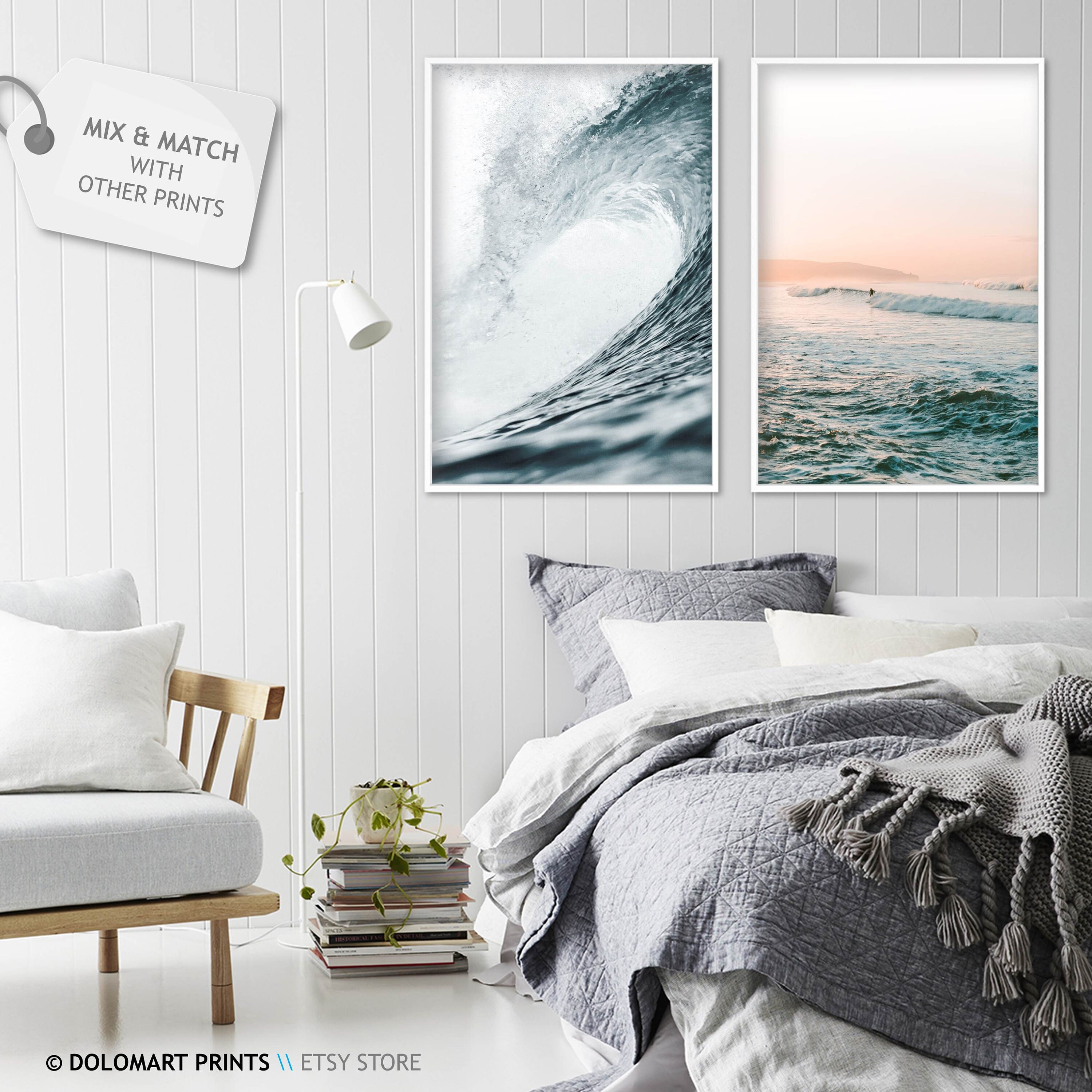 Surf Print Beach Coastal Wall Art Ocean Photography Etsy