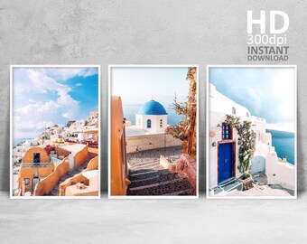 Greece Photo Print Beach Greece wall art, digital wall art, digital fine art, art photography, greece lover gift, doorway