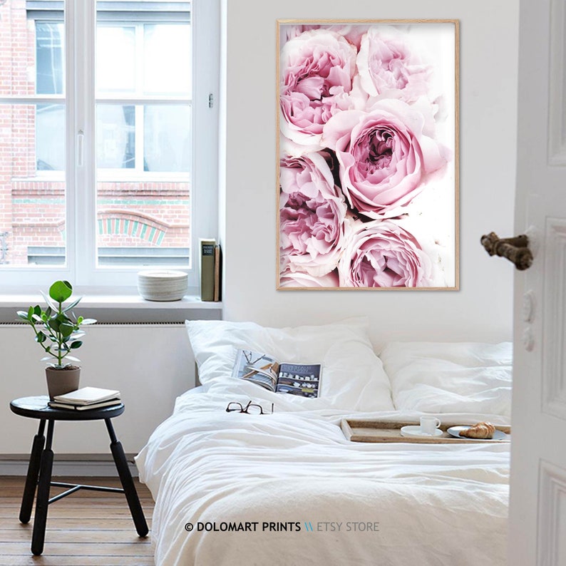 Pink Peonies Floral Photography Print, Minimalist Decor (Digital Download) image 8