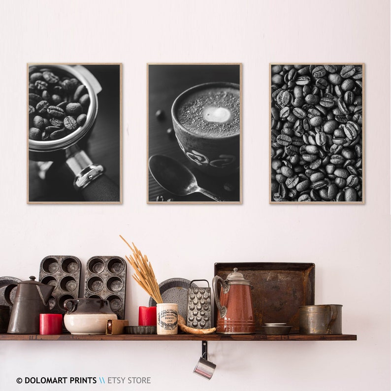 Coffee Wall Art Kitchen Wall Decor Coffe Shop Decor Coffee Etsy