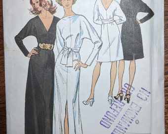 1970s Sewing Pattern for Toddler\u2019s Jiffy Dress or Top and Pants Simplicity 7364 Vintage Size 2
