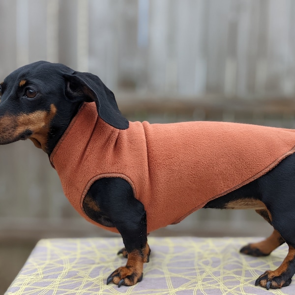 Miniature Dachshund Pullover Coat